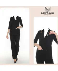 Poly Viscose Trousers Suit - Buy In Bulk - Fashion For Women - Mercury - Tijarahub