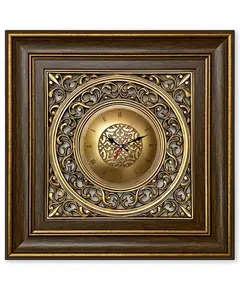 Luxury Wall Clock - B2B - Simple frame - Big - Brown - Model: 50B-TijaraHub