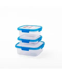 Square Hygienic Food Container Set 3 Pieces - Wholesale - Home and Garden - El Helal and Silver Star Group - Tijarahub