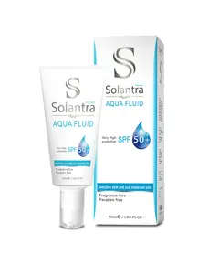 Solantra – Aqua Fluid Sunscreen Lotion 50 SPF 50 ml plastic tube – Cosmetics Wholesale – Mash Premiere. TijaraHub!