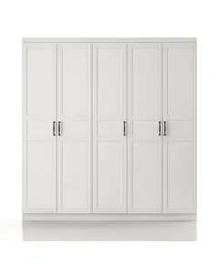 Henna 5 Doors Wardrobe 50 x 175 x 182 cm - Wholesale - White - Sunroyal Concept
TijaraHub