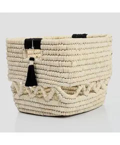 Storage Basket Braided with Handles For Shelves 30 x 30 cm - B2B - Handmade - Bazaar Misr - Tijarahub