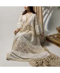 Beige Linen Dress - Women's Clothing - Wholesale - Luscious​​​ - Tijarahub