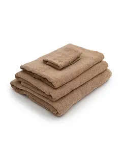 Plain Towel - Coffee Color - 100% High Quality Cotton - Buy in Bulk - More Cottons - TijaraHub