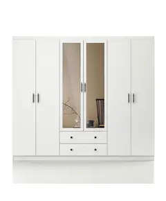 Lavinia 6 Doors 2 Drawers Wardrobe 50 x 210 x 210 cm - Wholesale - White - Sunroyal Concept
TijaraHub