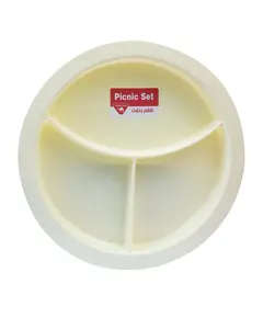 Divided Plate BPA Free - Buy In Bulk - Kitchen Utensils - Camel Trade - Tijarahub
