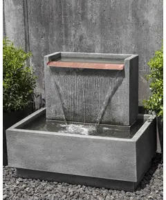 Modern Waterfall - Handmade Polyester stone Fountain - B2B - Shaheen Farouk Designs - TijaraHub