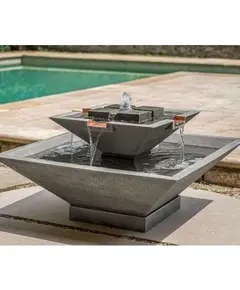 Traditional Stone Fountain - Handmade Polyester stone Fountain - B2B - Shaheen Farouk Designs - TijaraHub