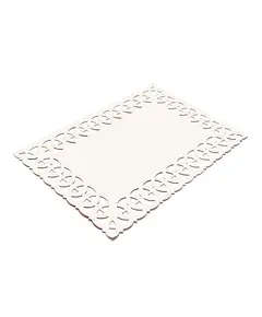 4 Pieces White Moonlight Faux Leather Placemat 33 x 46 cm - Buy in Bulk - HOME DECORATION - DERİVER ​- Tijarahub