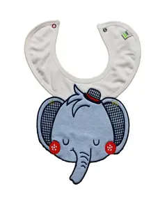Mr. Elephant Baby Bib - Soft Cotton Comfort, New Baby's Clothing - B2B - Baby Shoora​ - TijaraHub