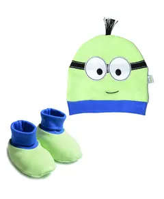 قبعة وجوارب شتوية مينيون - 100% قطن ناعم، ملابس أطفال - شراء بالجملة - Baby Shoora - تجارة هب