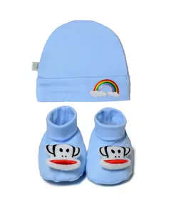 Rainbow Winter Hat and Socks - Soft Cotton Comfort, New Baby's Clothing - B2B - Baby Shoora​ - TijaraHub