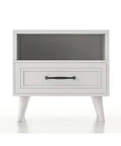 Henna Nightstand 38 x 45 x 47 cm - Wholesale - White - Sunroyal Concept TijaraHub