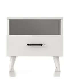 Lavinia Nightstand 38 x 45 x 47 cm - Wholesale - White - Sunroyal Concept TijaraHub