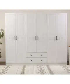 Zenio Ares 6 Door 2 Drawer Wardrobe – Bulk – Turkish Furniture – Zenio Mobilya. TijaraHub!