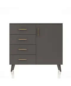 Lavinia Anthracite Dresser 41 x 90 x 82 cm - Wholesale - Black - Sunroyal Concept TijaraHub