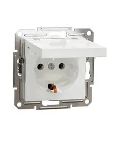 Asfora Grounded Covered Socket Without Screw - Wholesale - Electric Supplies - Schneider TijaraHub