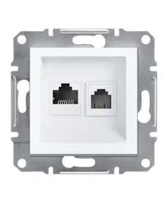 Asfora RJ45+RJ11 Cat6 UTP Socket Without Plug - Wholesale - Electric Supplies - Schneider TijaraHub