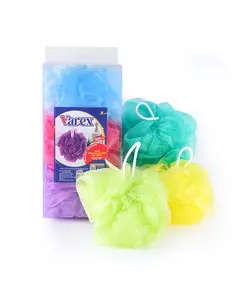 Pouf Shower Loofah for Bath In Box 3 Pieces - Wholesale - Household Supplies - Varex - Tijarahub