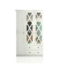 Zenio Efes 3 Door 2 Drawer Wardrobe – Bulk – Turkish Furniture – Zenio Mobilya. TijaraHub!