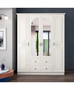 Zenio Olimpos 4 Door 2 Drawer Wardrobe – Bulk – Turkish Furniture – Zenio Mobilya. TijaraHub!