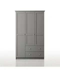 Zenio Side 3 Door 2 Drawer Anthracite Wardrobe – Bulk – Turkish Furniture – Zenio Mobilya. TijaraHub!