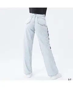 بنطال جينز Boyfriend قطن أزرق - B2B - أزياء نسائية - Noventa تجارة هب