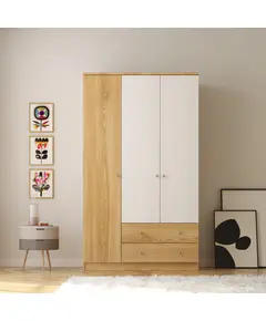 Zenio Sapphire Oak 3 Door 2 Drawer Wardrobe – Bulk – Turkish Furniture – Zenio Mobilya. TijaraHub!