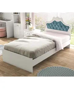 Zenio Single Bedstead - Blue – Buy in Bulk – Turkish Furniture – Zenio Mobilya​ - TijaraHub