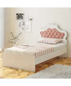 Zenio Single Bedstead - Pink – Buy in Bulk – Turkish Furniture – Zenio Mobilya​ - TijaraHub