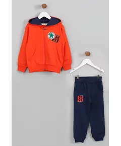 Boy's Sweat Suit Sport Embroidered Set Multicolored- Wholesale - Kids Clothing - Barmy Kids TijaraHub