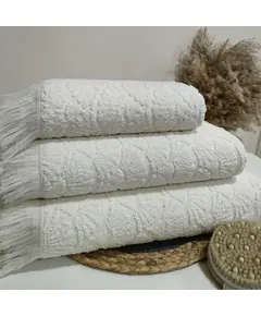 Cleopatra Cotton Towel Set 3 Pieces - B2B - Bath Essentials - Jacquar Dina - Tijarahub