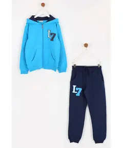 Boy's Track Suit L7 Embroidered Set Multicolored- Wholesale - Kids Clothing - Barmy Kids TijaraHub