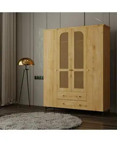 DEREN Plus 4 Doors 2 Drawers - High Leg Wardrobe – Buy in Bulk – Turkish Furniture – Zenio Mobilya - TijaraHub