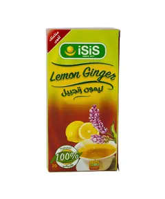 Lemon with Ginger 20 Bags - Herbs- 100% Natural - B2B - ISIS - TijaraHub