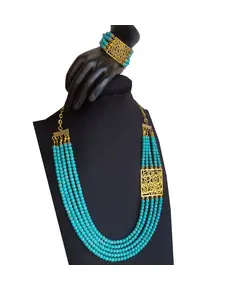 Set Of 5 Tiers Of Turquoise Pendants - Handmade - B2B - Logy Accessories TijaraHub