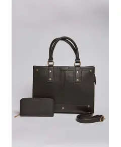 Women Faux Leather Bag - Wholesale - Black - Dalydress TijaraHub