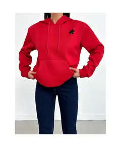 Women Sweatshirt - Wholesale - Red - Erdil Tekstil TijaraHub