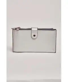 Women Faux Leather Wallet - Wholesale - Silver - Dalydress TijaraHub