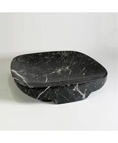 MUD - Deep Plate Natural Marble (L23 x W23 x H4 cm) - Hand Made Tijarahub