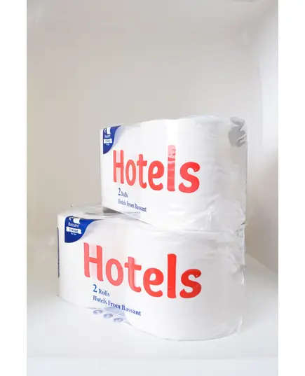 Compressed Toilet Paper Hotel 2 Roll Unembossed - Bassant - 260 gm