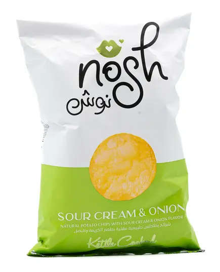 Nosh Natural Kettle Cooked Potato Chips - Sour Cream & Onion​ Flavor - 40~50gm Tijarahub