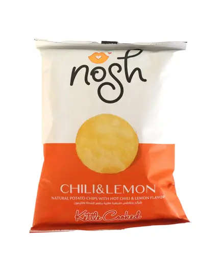 Nosh Natural Kettle Cooked Potato Chips - Chili Lemon Flavor - 40~50gm Tijarahub