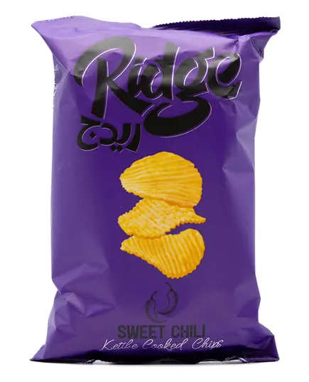 Ridge Natural Kettle Cooked Crinkled Potato Chips - Sweet Chili Flavor - 65~75gm Tijarahub