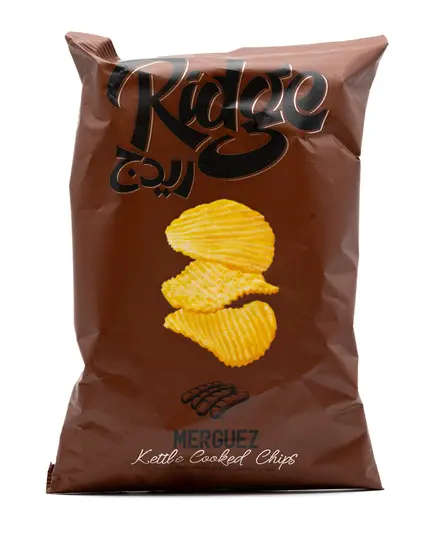 Ridge Natural Kettle Cooked Crinkled Potato Chips - Merguez Flavor - 65~75gm Tijarahub