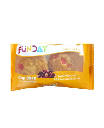 Cup Cake - Twin Muffin - 58 gm - Dried Fruit and Vanilla Flavors