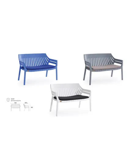 Hilton Double Chair - Plastic Garden Chair - Outdoor Furniture