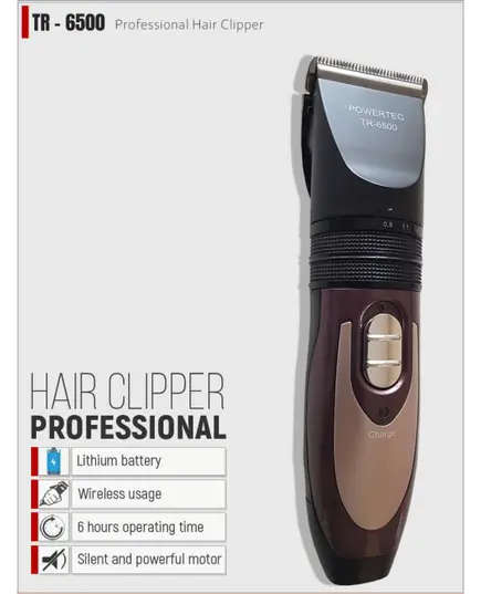 POWERTEC TR-6500​ Professional Hair Clipper - 625 gm Tijarahub