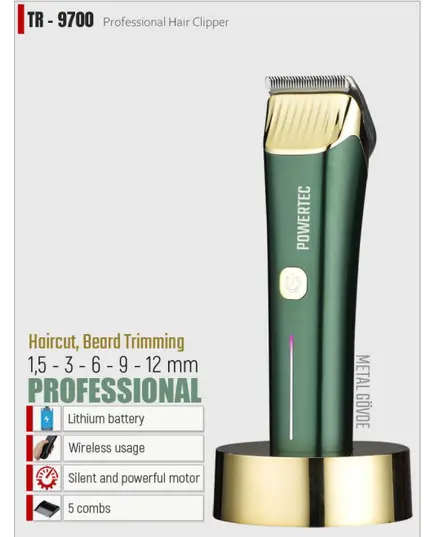 TR-9700 Professional Hair Clipper - 610 gm - Hair & Beard Trimming