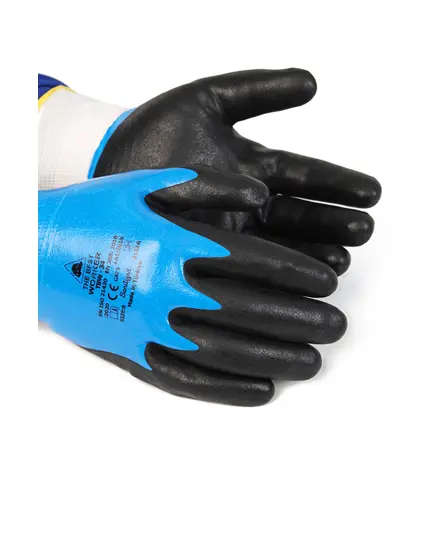 Safety Gloves TBW34 Double-Coated Blue Gloves - BestGuard Tijarahub